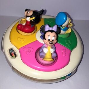 Vintage Disney Multicolor‎ Character Spin Toy with Music and Lights